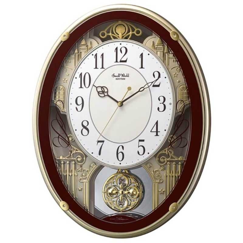 リズム(RHYTHM) 掛け時計 電波時計 アナログ からくり 30曲 メロディ