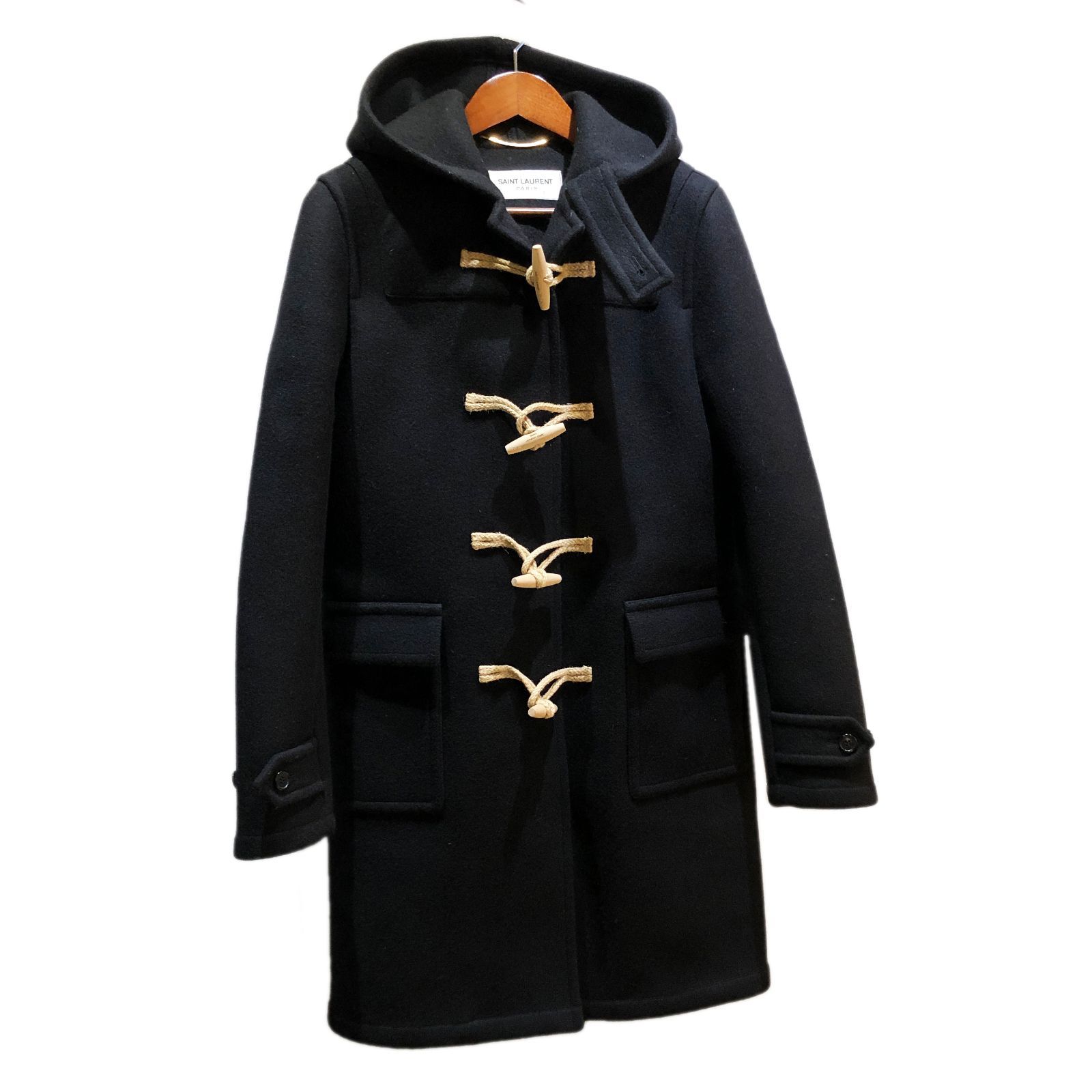 SAINT LAURENT PARIS サンローランパリ 14AW ダッフルコート ブラック 358168