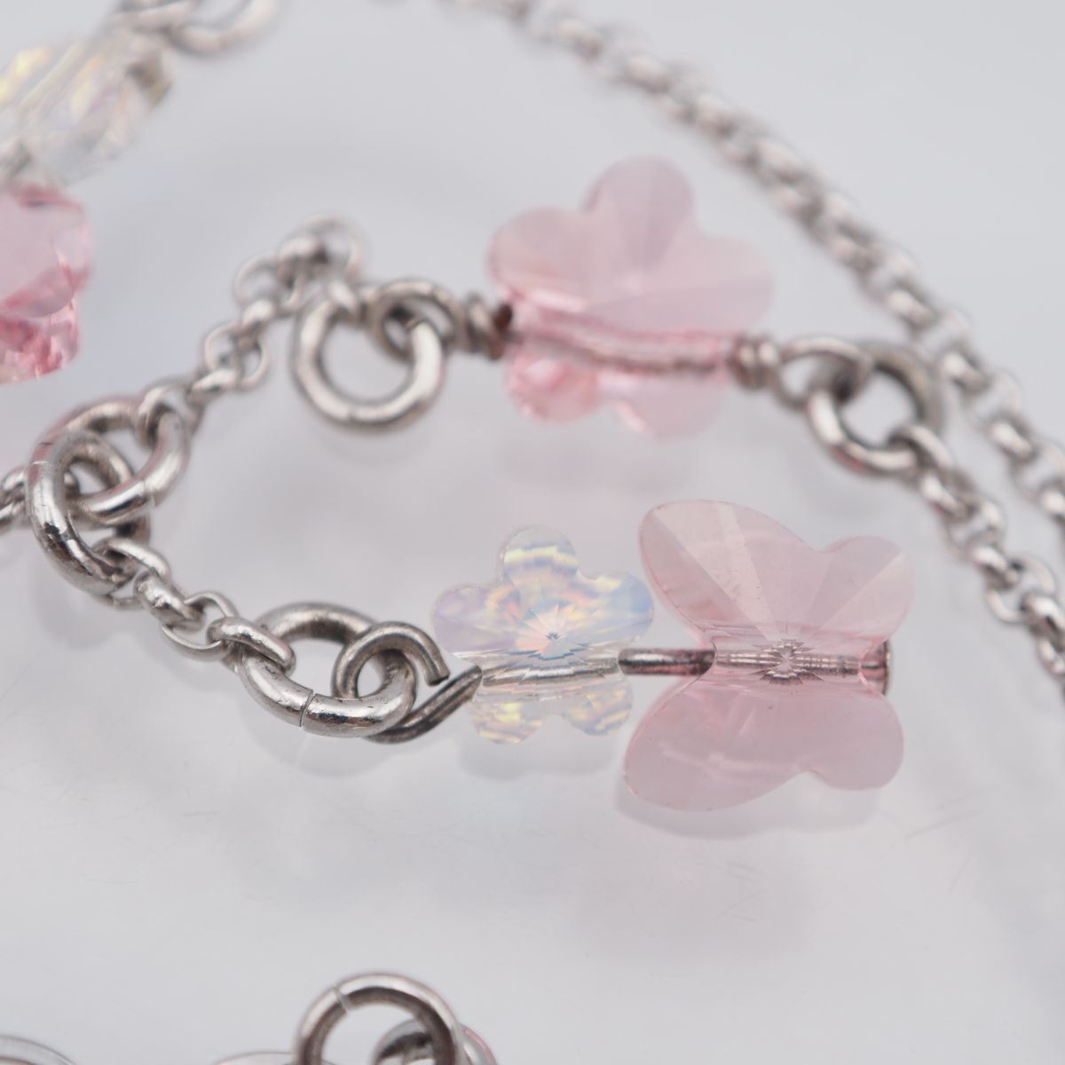 C183 スワロフスキー SWAROVSKI ネックレス フラワー 蝶