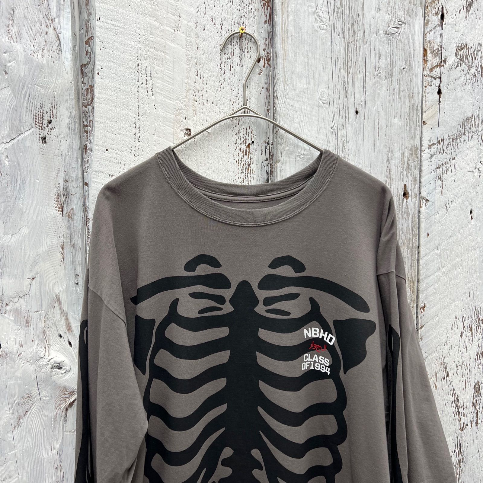 NEIGHBORHOOD ネイバーフッド 21SS BONES L/S TEE ボーンブリント長袖T 