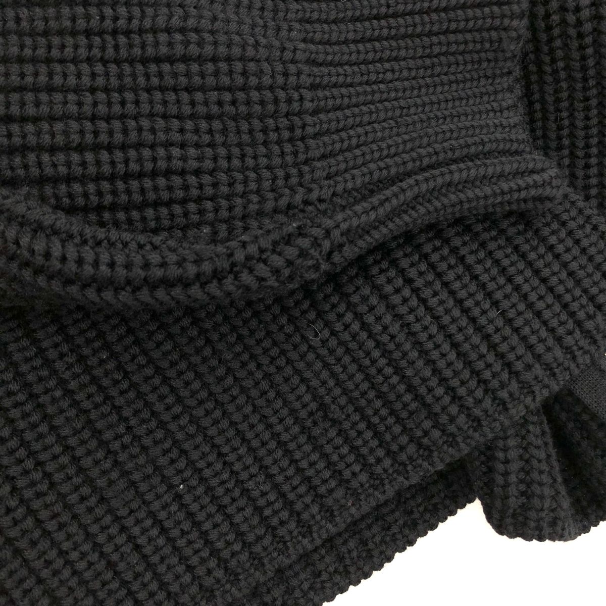 PRADA プラダ ジップアップカーディガン ブラック 50 L ウール ニット