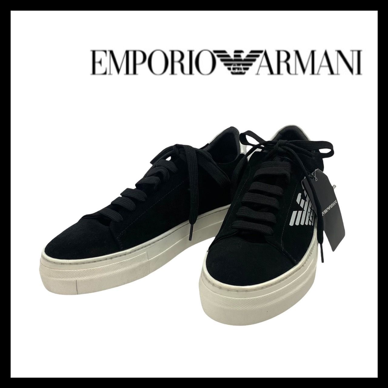 M【EMPORIO ARMANI】X4X530 HO095 スニーカー US6 UK5 EUR39 CN 242/86 エンポリオアルマーニ  (50291NM12a) - メルカリ