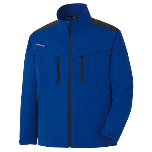 [ミドリ安全]ベルデクセル防寒服長袖ジャンパー男女兼用帯電防止立体裁断ストレッチVE2003上ロイヤルブルーLL