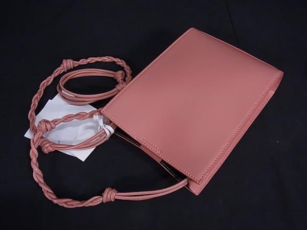 □極美品□ JIL SANDER ジルサンダー タングル スモール レザー クロス
