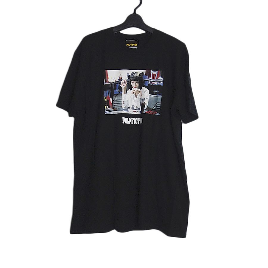 新品 映画 パルプフィクション プリントTシャツ PULP FICTION 黒色 XL