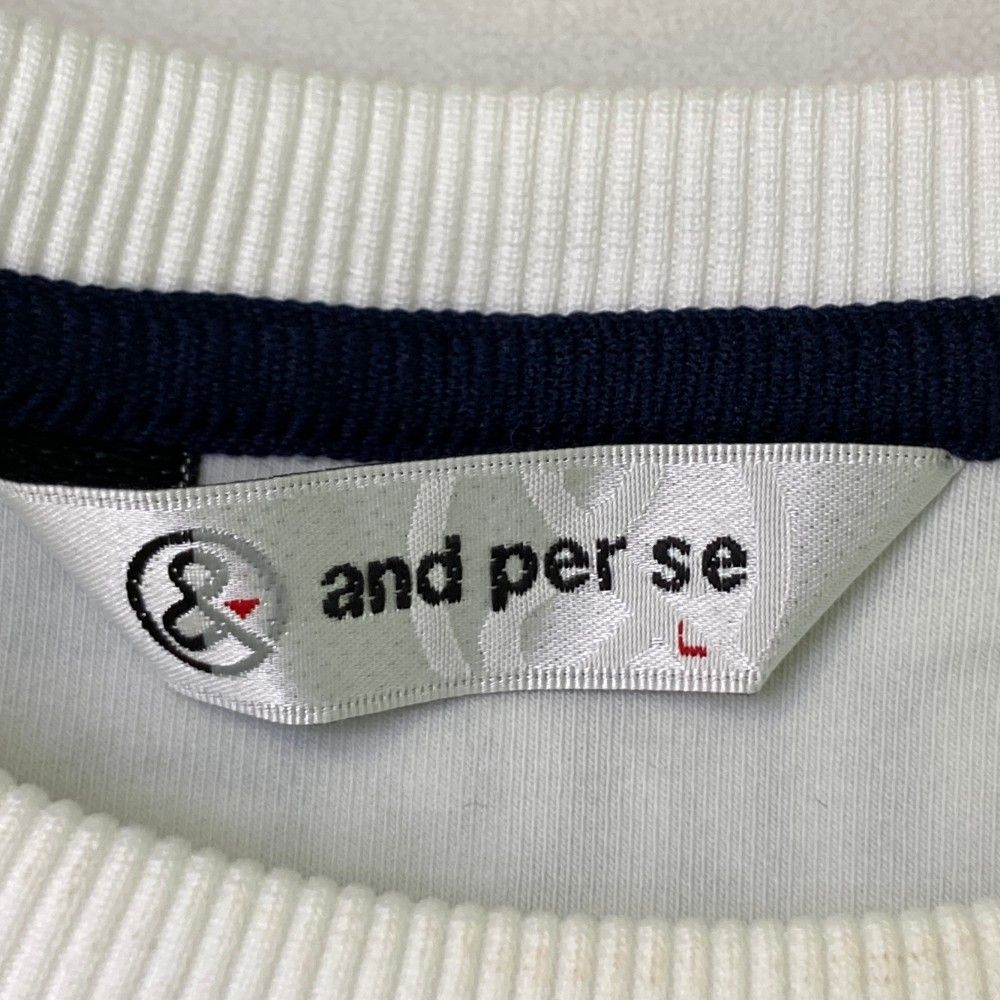 サイズ：L AND PER SE アンパスィ ; 半袖プルオーバー ワッペン