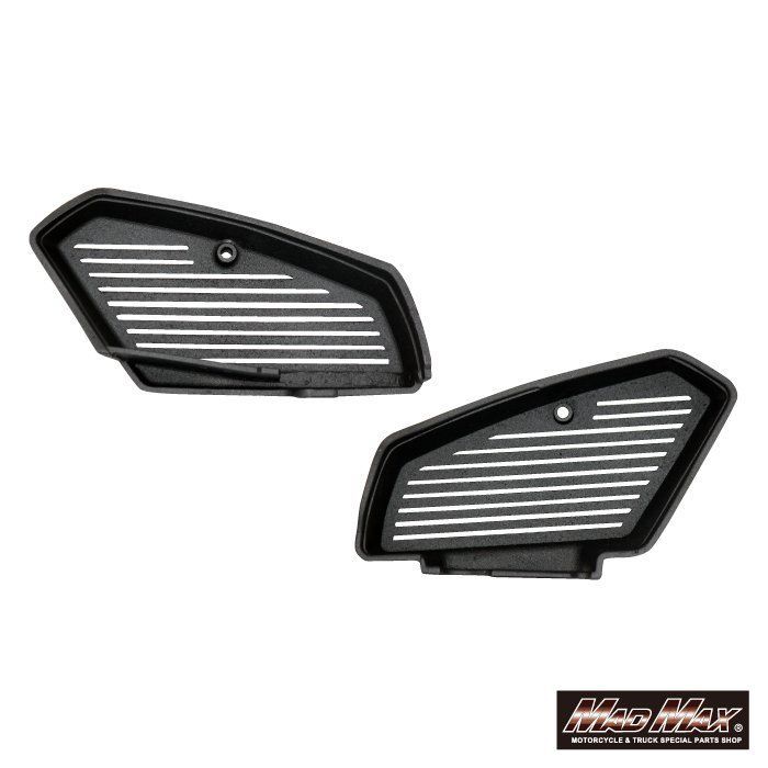 ホンダ スーパーカブ カスタム用 アルフィンカバー 左右セット フィン削りだしブラック