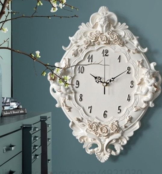 三体の天使 ブラケット時計 エンジェル ANGEL 壁掛け時計 CLOCK クロック 女神 クラシックスタイル時計 掛け時計 クロック ホワイト 姫 クオーツ イタリア おしゃれ 雑貨 アンティーク調