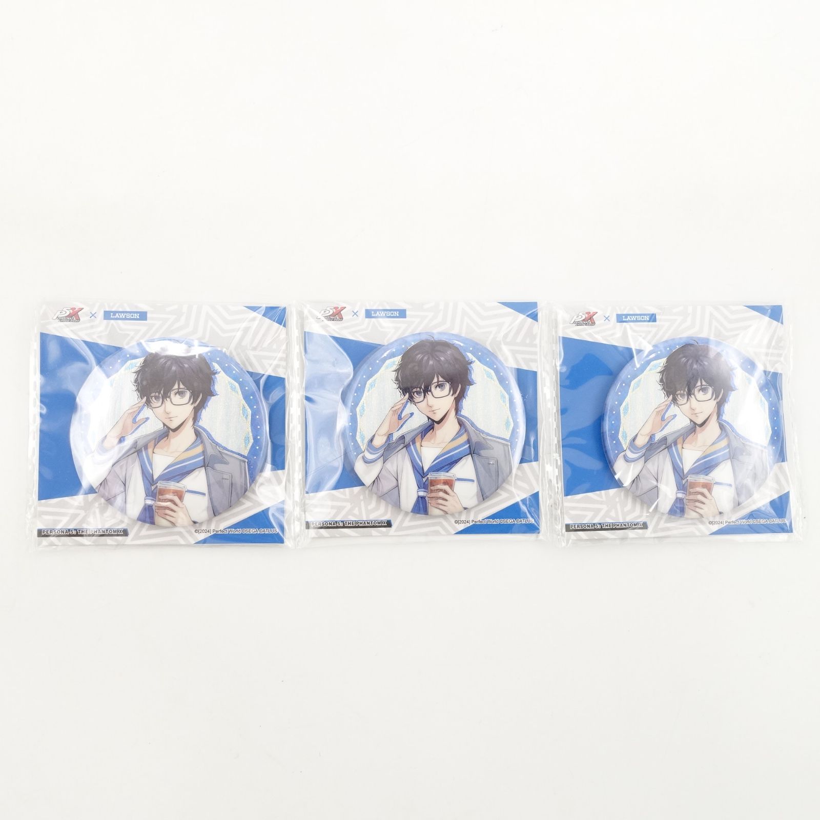 ペルソナ5 雨宮蓮　東京スカイツリー 缶バッジ コラボ ペルソナ5x コラボ グリッター缶バッジ 未開封 ローソン 雨宮蓮