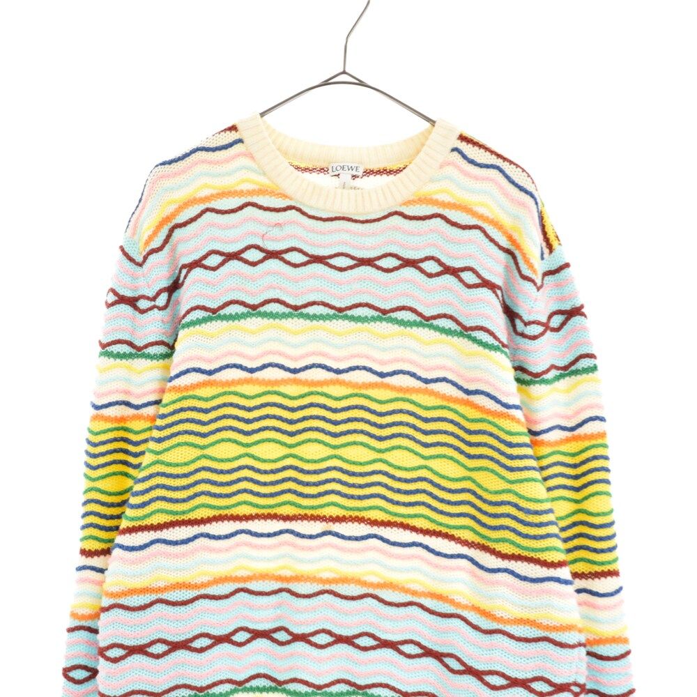 LOEWE (ロエベ) Stripe Knit Sweater ストライプニット長袖セーター