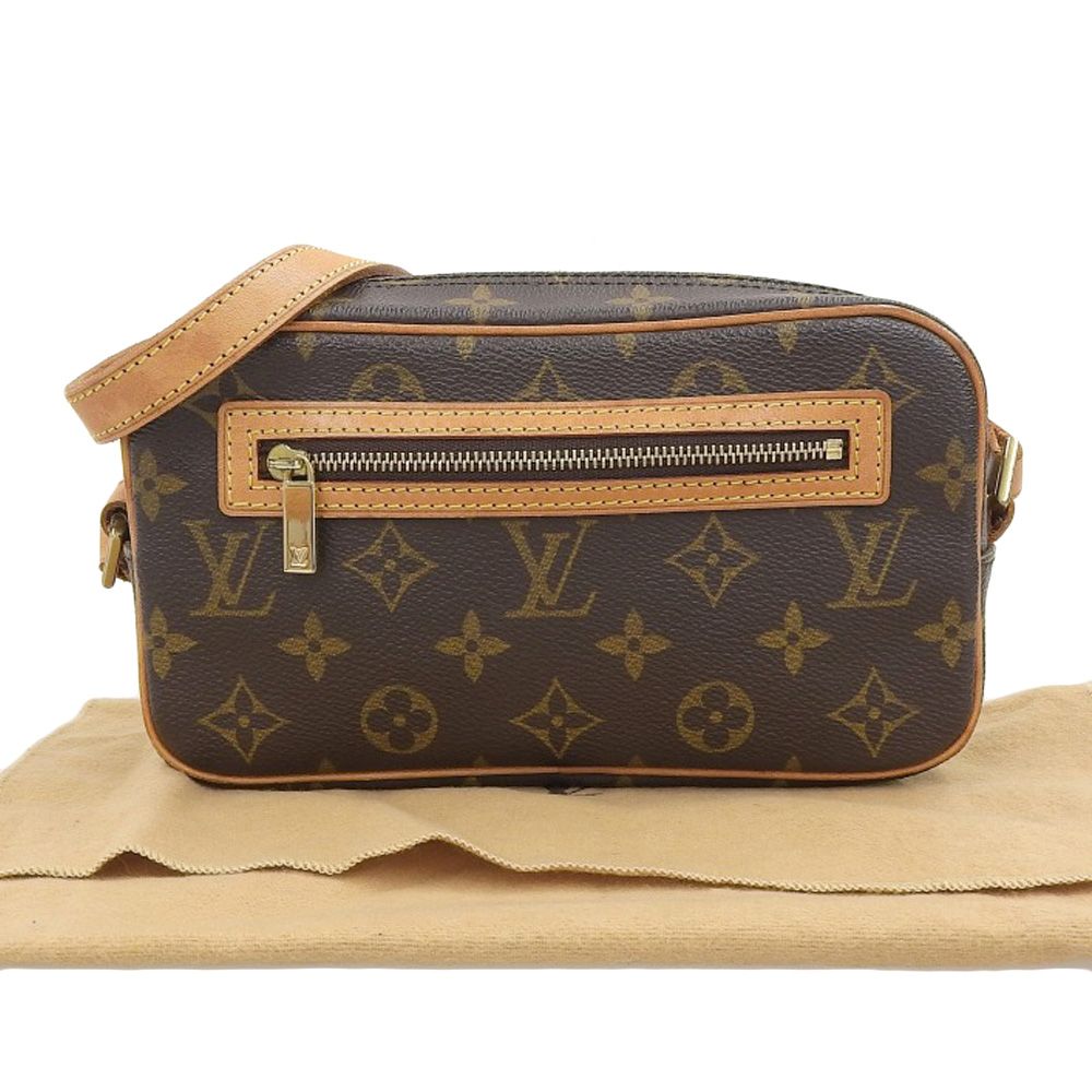 本物保証】 布袋付 ルイヴィトン LOUIS VUITTON モノグラム ポシェット 
