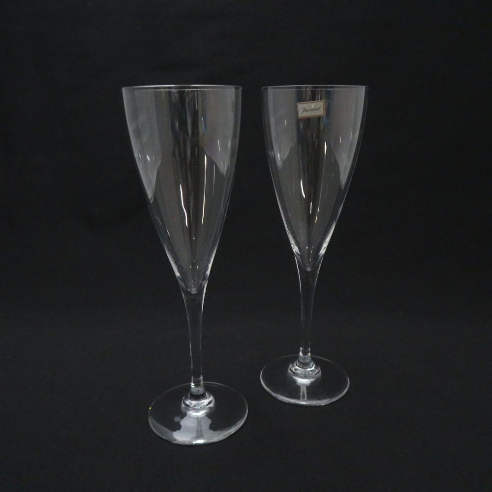 Baccarat バカラ ドンペリニョン シャンパングラス 2客 ペア H21cm シャンパンフルート SC9046G1