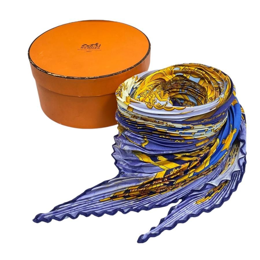 HERMES エルメス スカーフ プリーツスカーフ プリーツカレ カレ HERMES エルメス スカーフ プリーツスカーフ プリーツカレ カレ