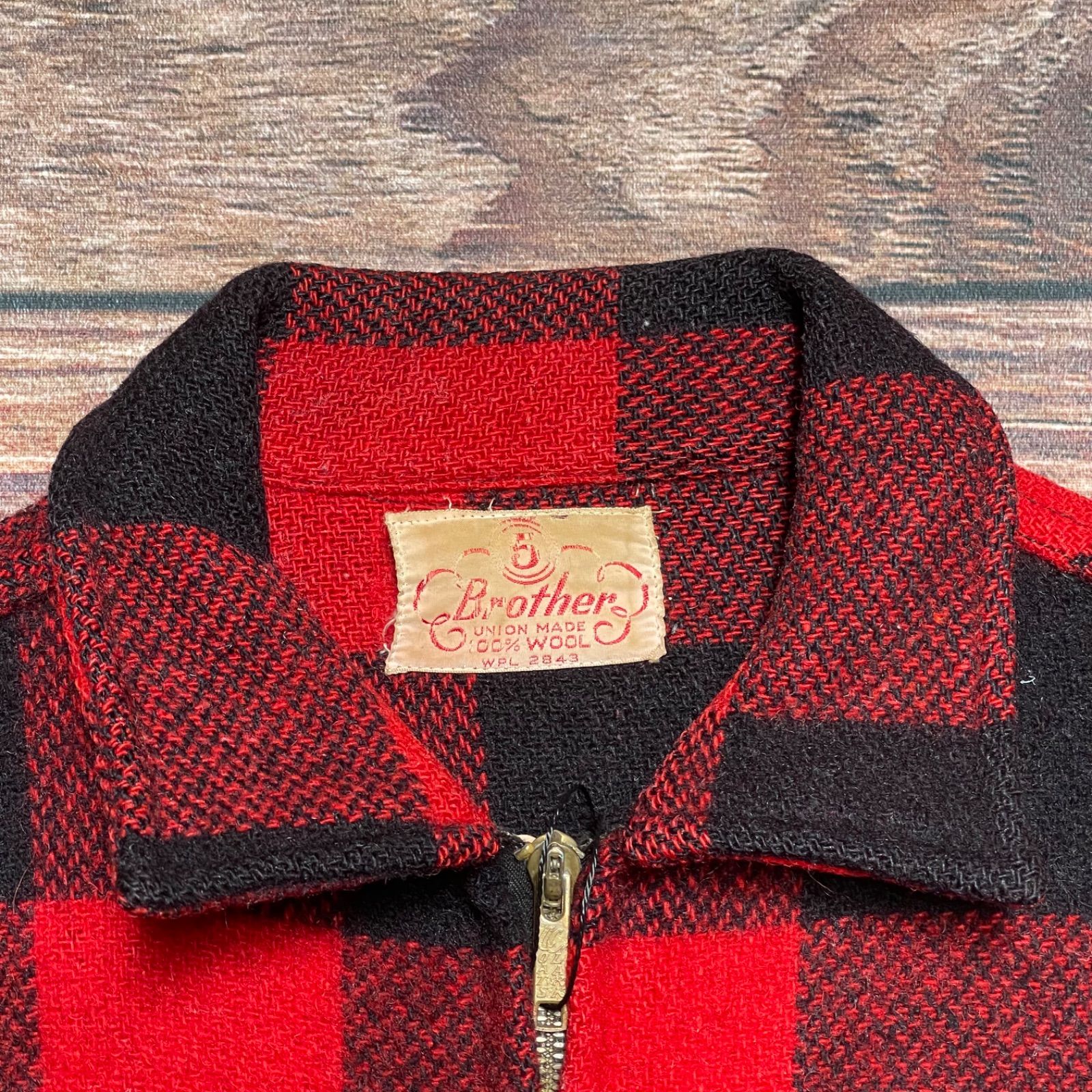 50s five brothers マッキーノジャケット vintage 50's USA製 FIVE BROTHER ウールマッキーノジャケット - メルカリ