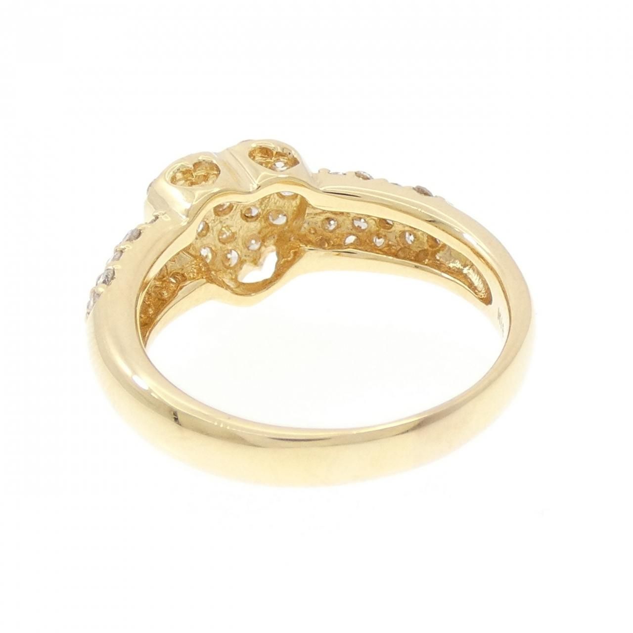 K18YG ハート×パヴェ ダイヤモンド リング 0.70CT FORTGASGNV_COM_BR
