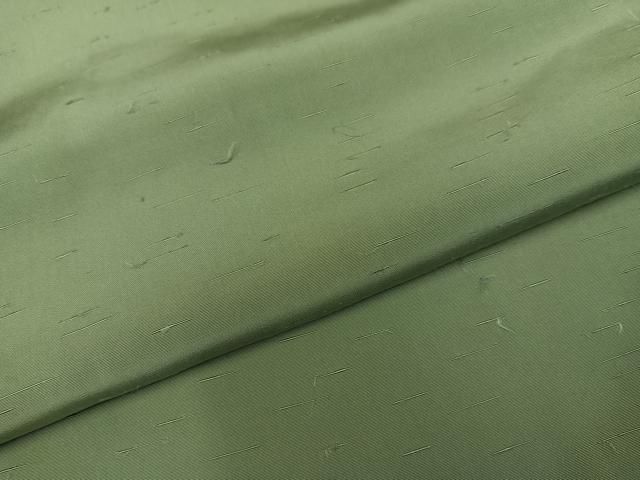 柳茶色 お召縮緬