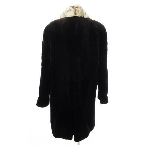 サガミンク 銀サガ シェアードミンクファー コート チンチラ ブラウン F サガミンク SAGA MINK 銀サガ シェアードミンクファー コート 毛皮