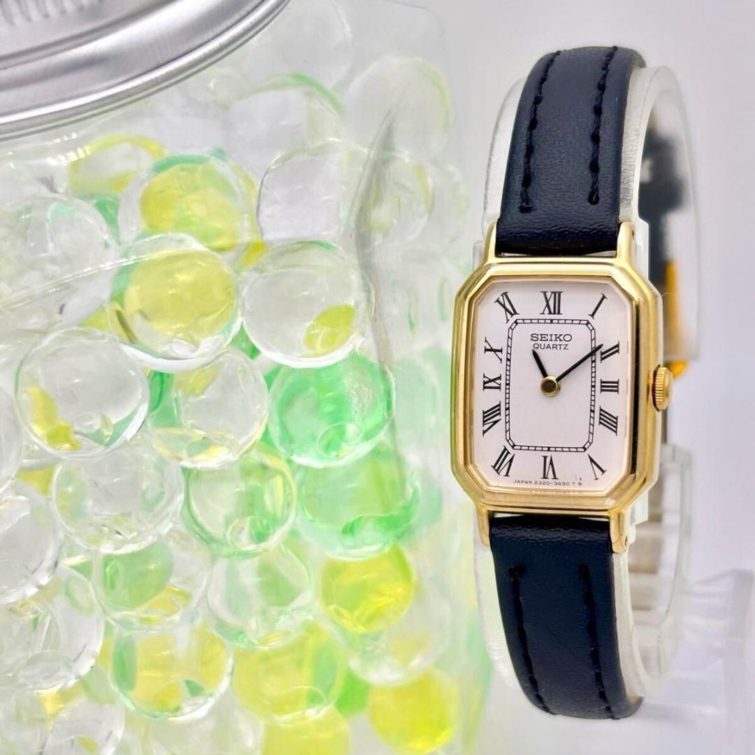 【美品/新品電池】 SEIKO レディース 腕時計 ゴールド 新品ベルト 新品電池】 SEIKO セイコー ゴールド レディース 腕時計 新品ベルト
