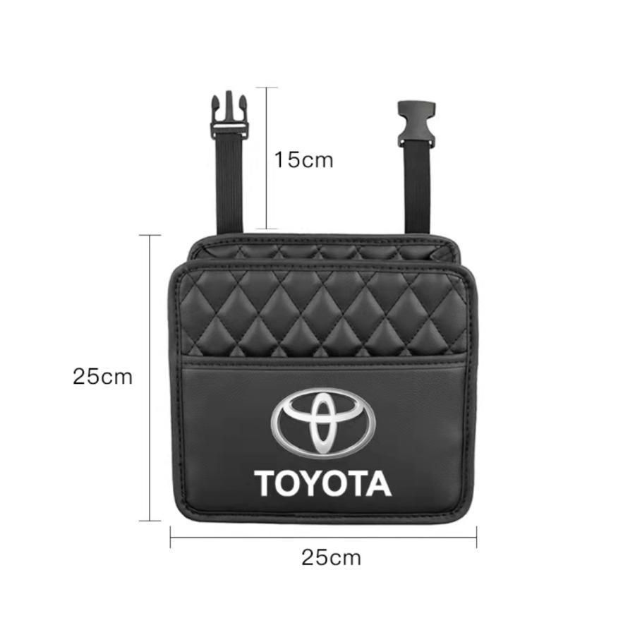 新品！トヨタ Toyota 収納ポケット シートバックポケット ゴミ箱 小物入 2個セット☆ 全車種対応 Alphard Vellfire プリウスα クラウン カローラ C-HR プラド ノア80系