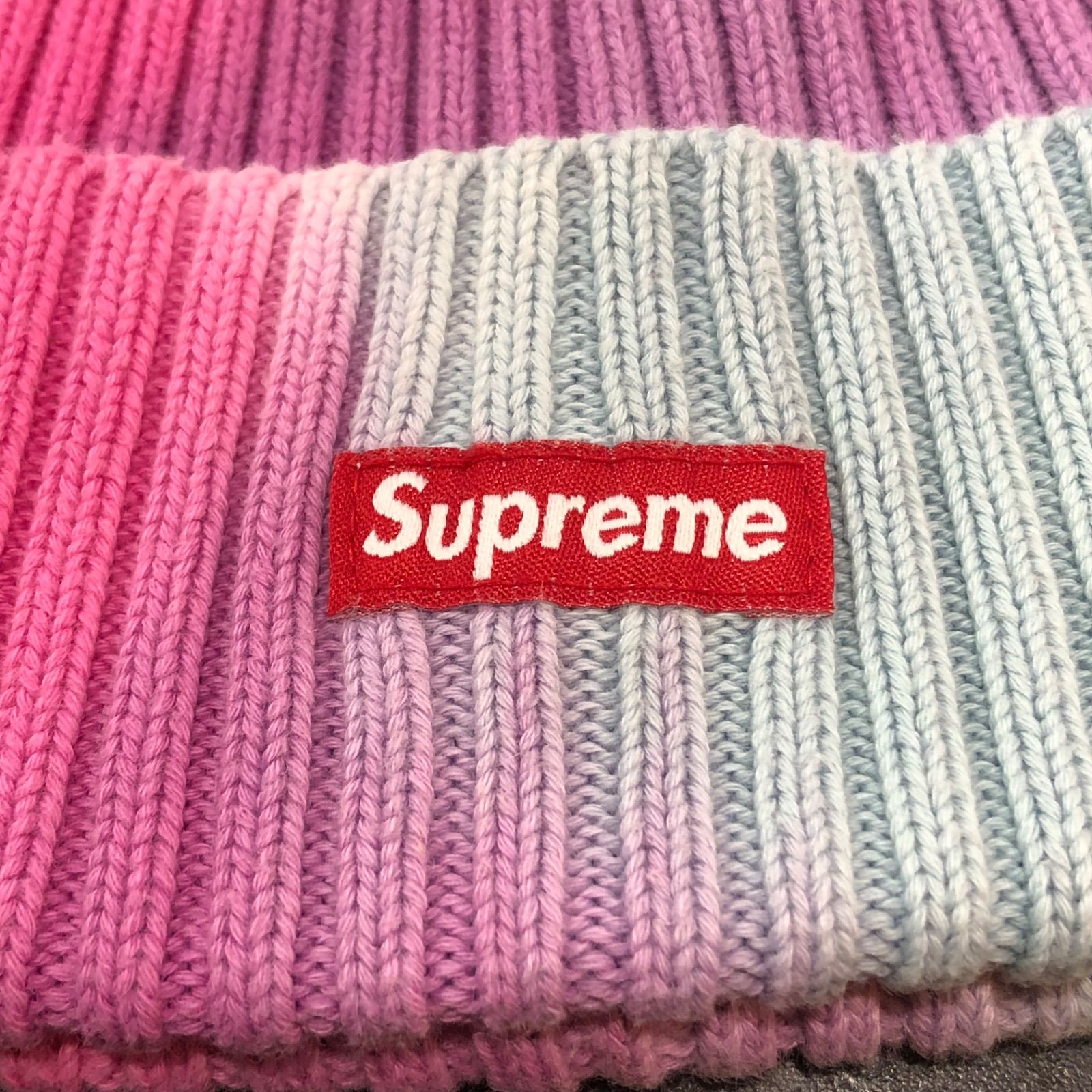 Supreme 19SS Overdyed Beanie Pink Tie Dye オーバーダイド