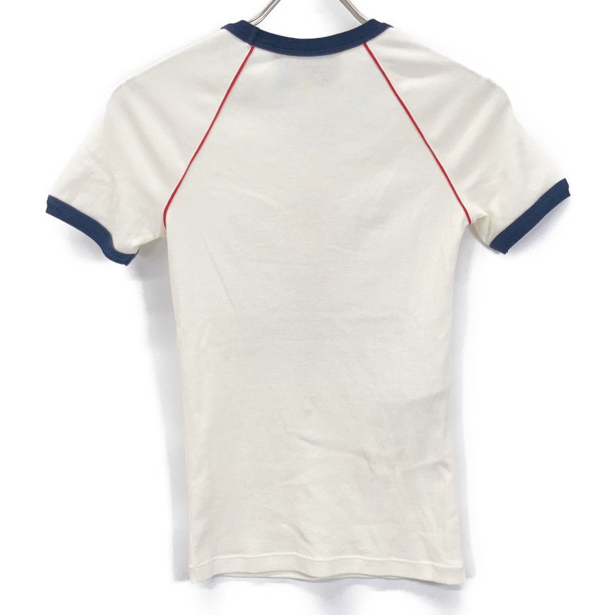  GUCCI グッチ 574386 ﾎﾜｲﾄ ﾃﾆｽ ｺｯﾄﾝｼﾞｬｰｼﾞｰTｼｬﾂ XXS アンサンブル トップス