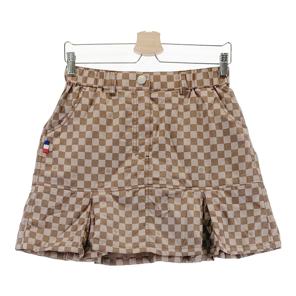 サイズ：L marie claire sport マリクレール スポール  中綿スカート チェック柄 ブラウン系 [240101513879] ゴルフウェア レディース ストスト