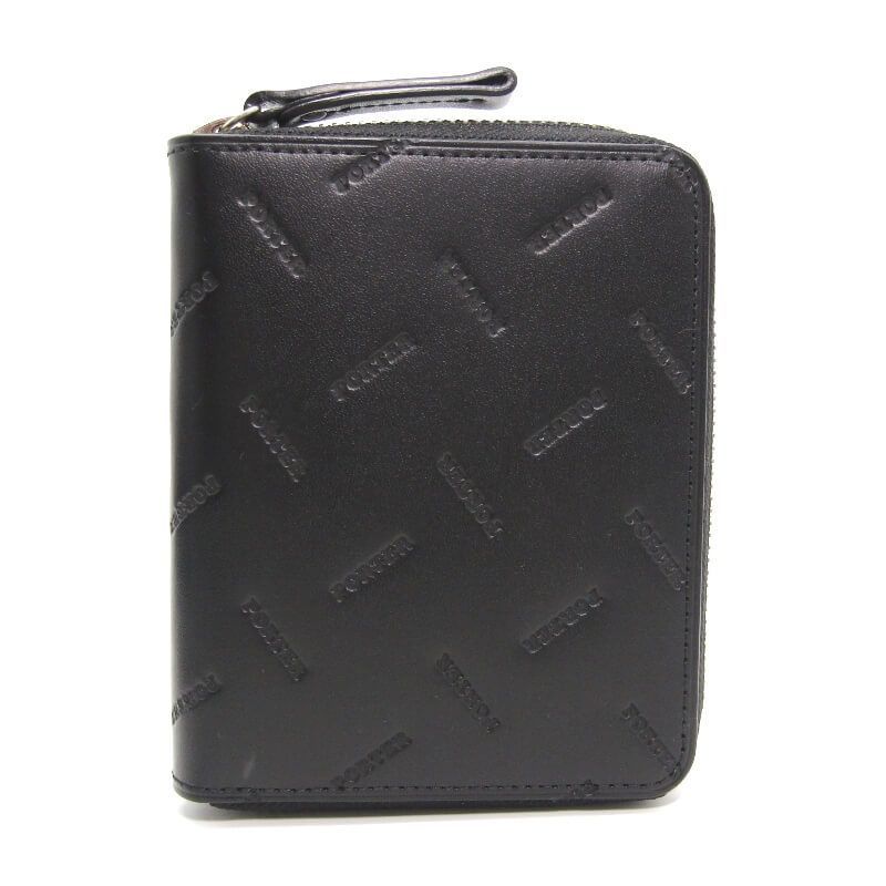 PORTER ポーター 二つ折り財布 エンチェイス 007-02284 ENCHASE 牛ステア 吉田カバン コンパクト ブラック 黒 28010185