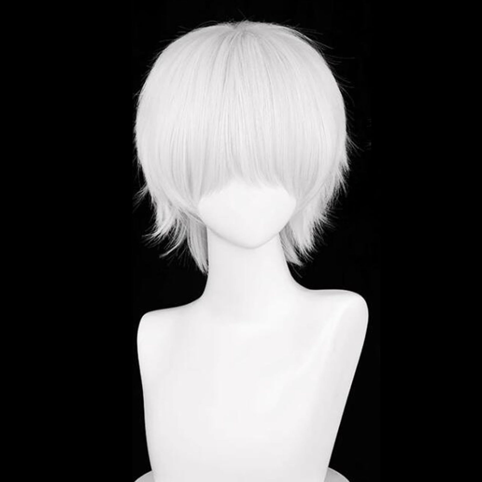レオンカ　白髪　80%　ウィッグ　かつら　コスプレ 白髪あり / レオンカオンラインショップ・医療用ウィッグ