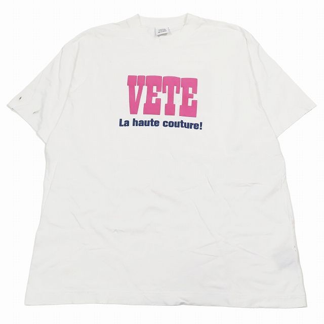 23SS ヴェトモン ベトモン VETEMENTS LA HAUTE COUTURE T-SHIR オートクチュール Tシャツ 半袖 XS 白 UE63TR740W/3 メンズ レディース 楽天市場】VETEMENTS(ヴェトモン) サイズ:XS 23SS La Haute
