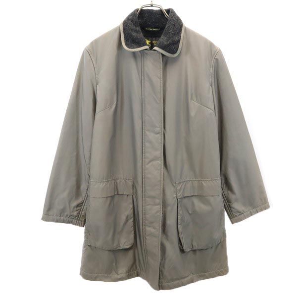 ハンティングワールド イタリア製 ステンカラーコート 40 カーキ  
