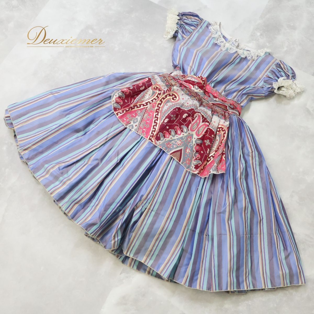 バレエ 衣装 ロマンティックチュチュ ワンピース ドレス 子供 ジュニア くすみブルー ピンク 柄 模様 発表会 劇 キッズ ブルー系 ピンク系 オシャレ デザイン スカート 可愛い 女の子 フリル コーディネート パーティー 演出 かわいい バレエ 衣装 ロマンティックチュチュ ワンピース ドレス 子供