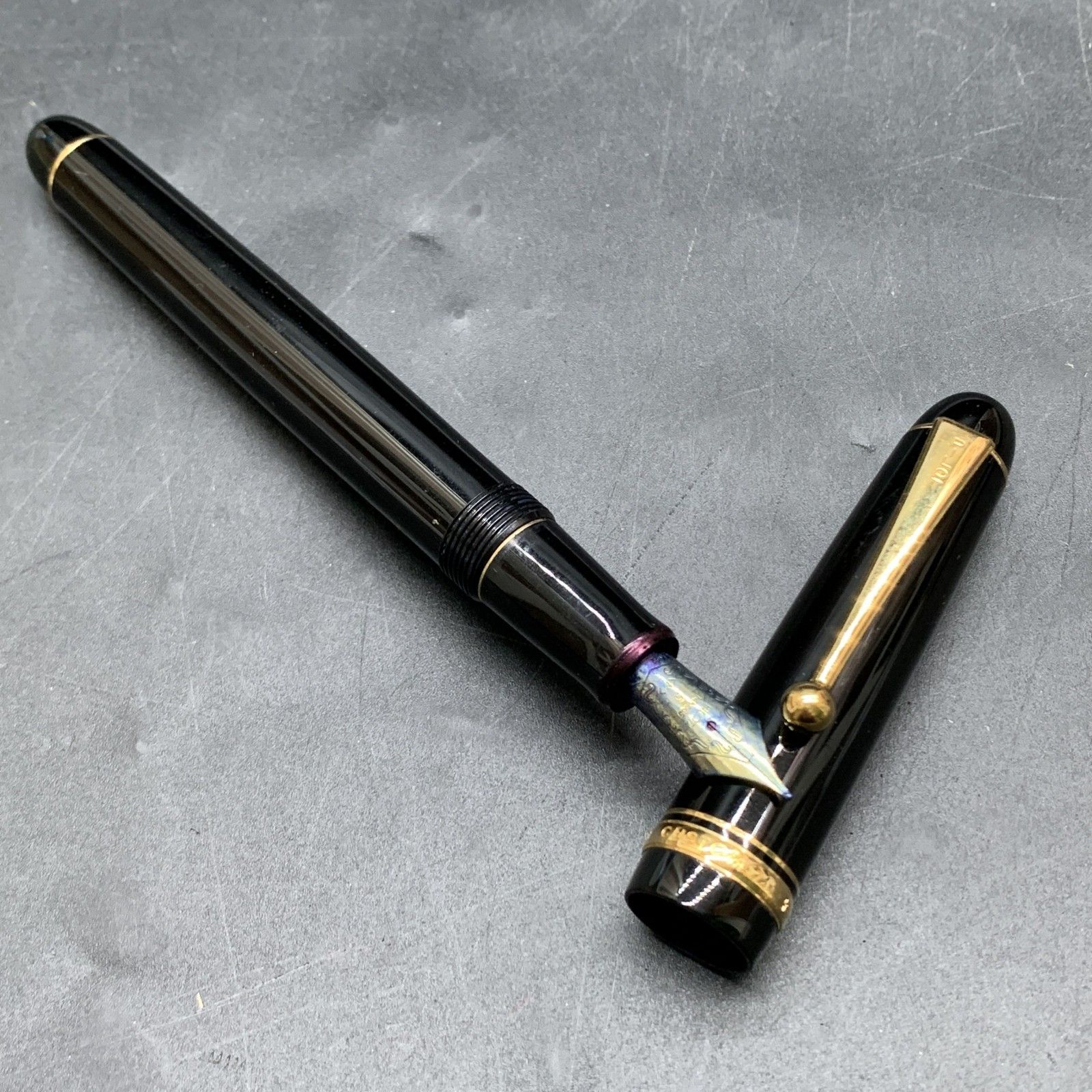 M309 PILOT パイロット 万年筆 カスタム74 ペン先14K 14金 585 ５M ブラック軸 筆記未