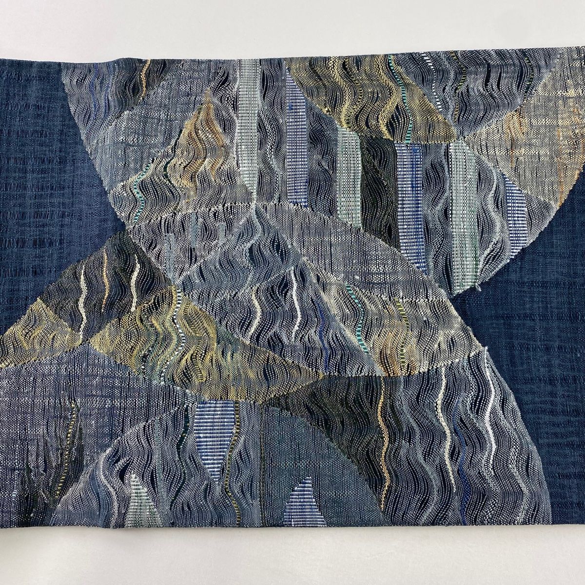 幾何学模様 金銀糸