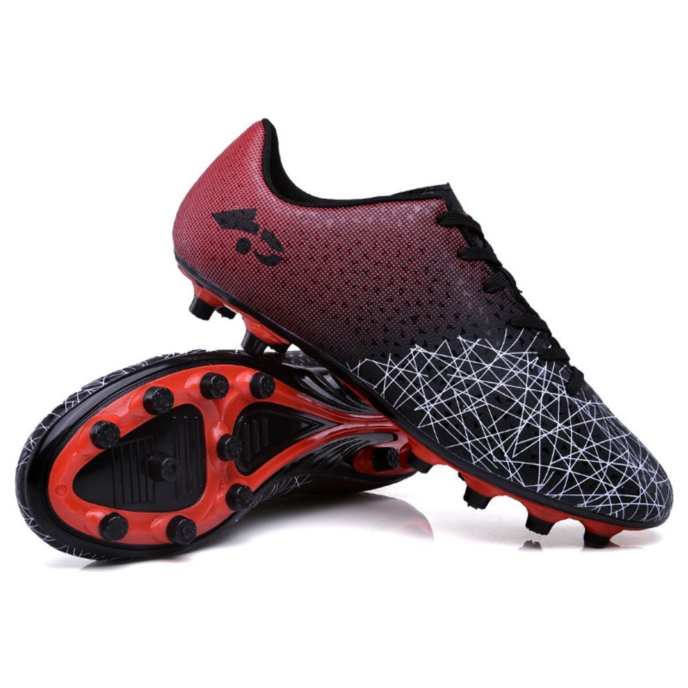 ブラックレッド×Bタイプ  36(23cm)  サッカーシューズ 子供 pmyfootshoes01 サッカーシューズ キッズ サッカー スパイク 紐 サッカースパイク トレシュー トレーニングシューズ 練習用 スパイクシ