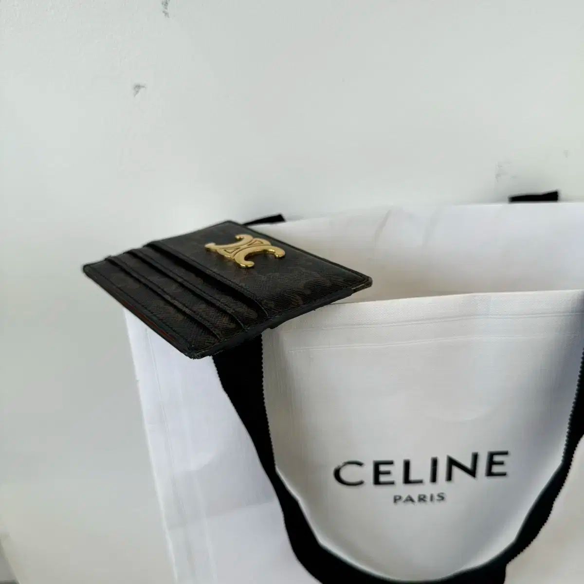 レア【CELINE】キャンバス TRIOMPHE ショッピングバッグ 正規品 / + ショッピングバッグ Celine(セリーヌ) トリオンフ