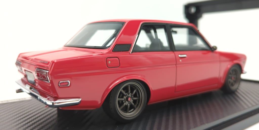  ignition model 1 18レジン製 Watanabe Wheel Datsun Bluebird 510 Red IG 3306 自動車 模型 プラモデル