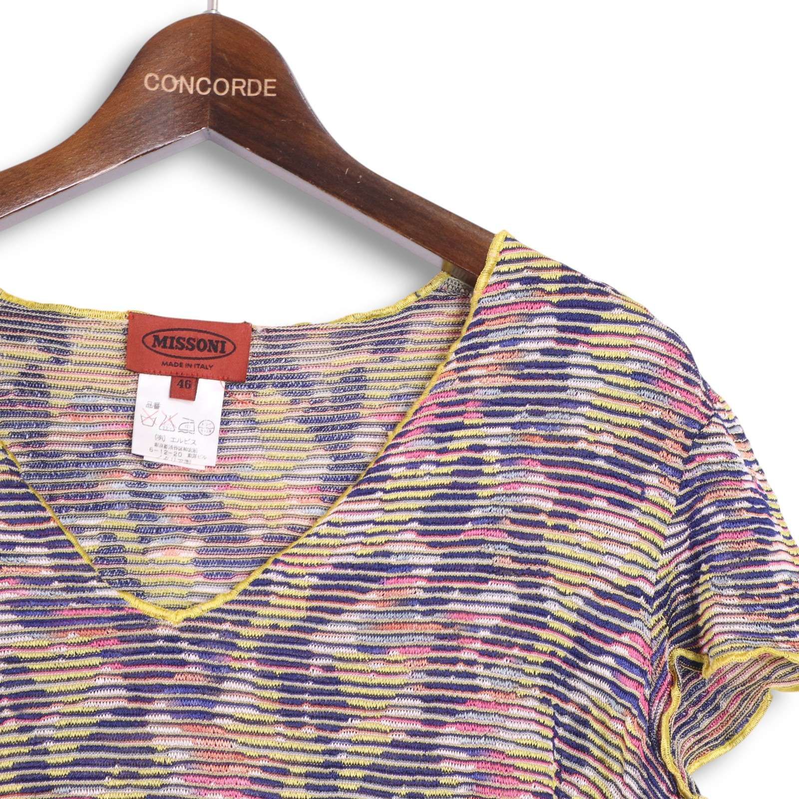 # MISSONI ミッソーニ　イタリア製　総柄 半袖　セットアップ イタリア製☆ Missoni ミッソーニ 春夏 総柄デザイン♪ 半袖