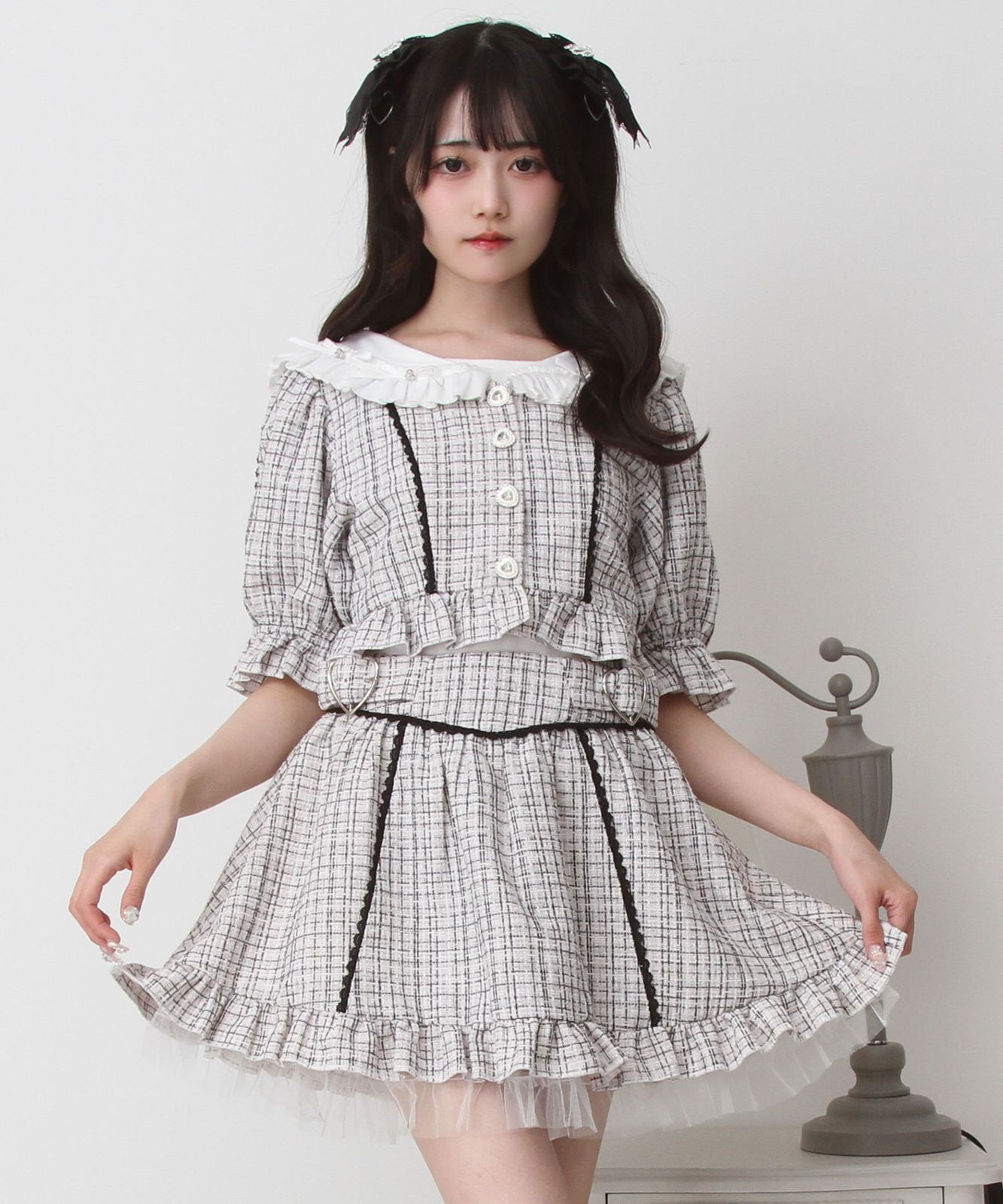 夢展望公式 サマーツイードミニセットアップ ホワイト 他 別ページ有 dearmylove ジャケット ブルゾン その他ジャケット ブルゾン 535701-01