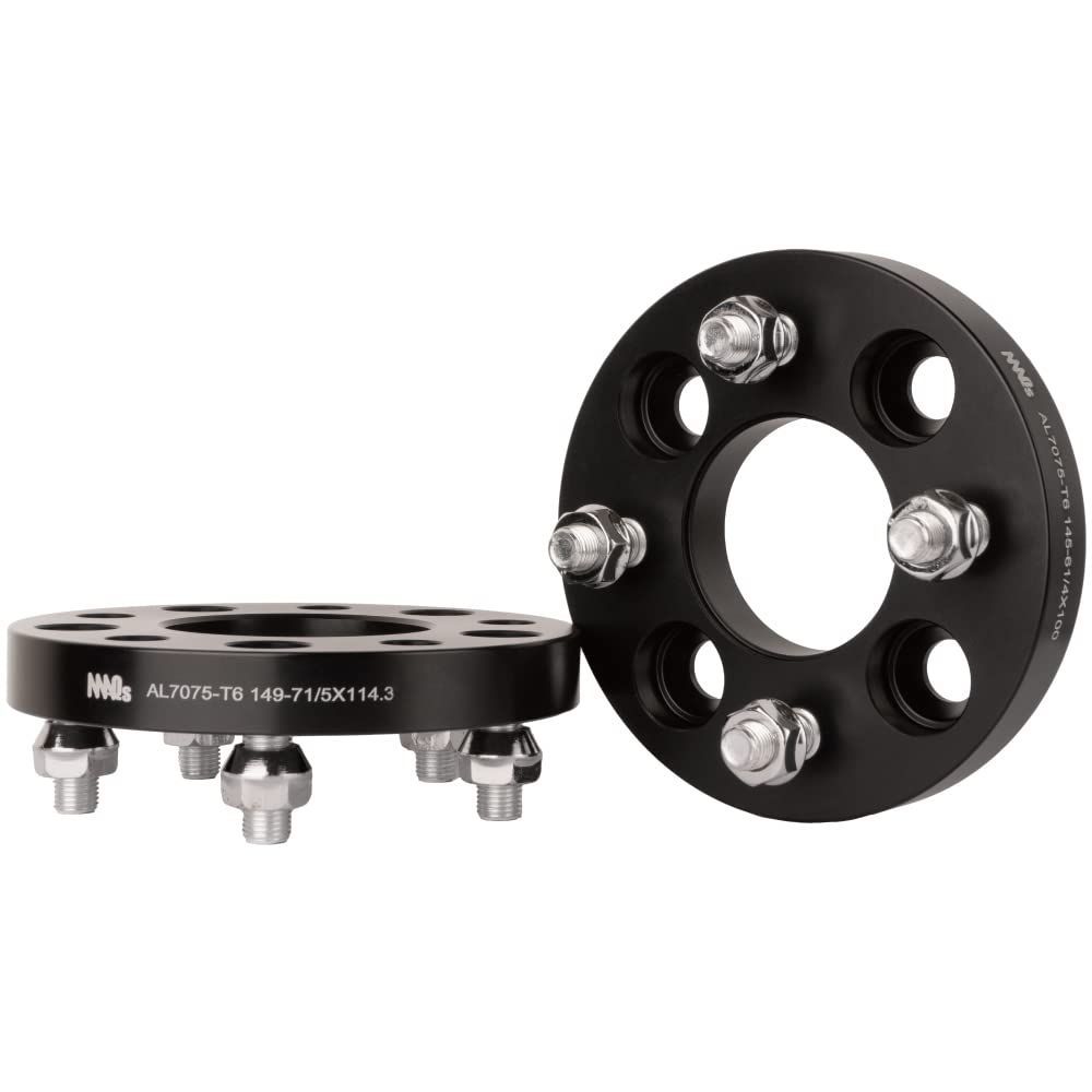 鍛造 100 4穴 15mm P1.5 2枚 ワイトレ ブラック ワイドトレッド スペーサー AL7075-T6 MAQs アルミ ホイール