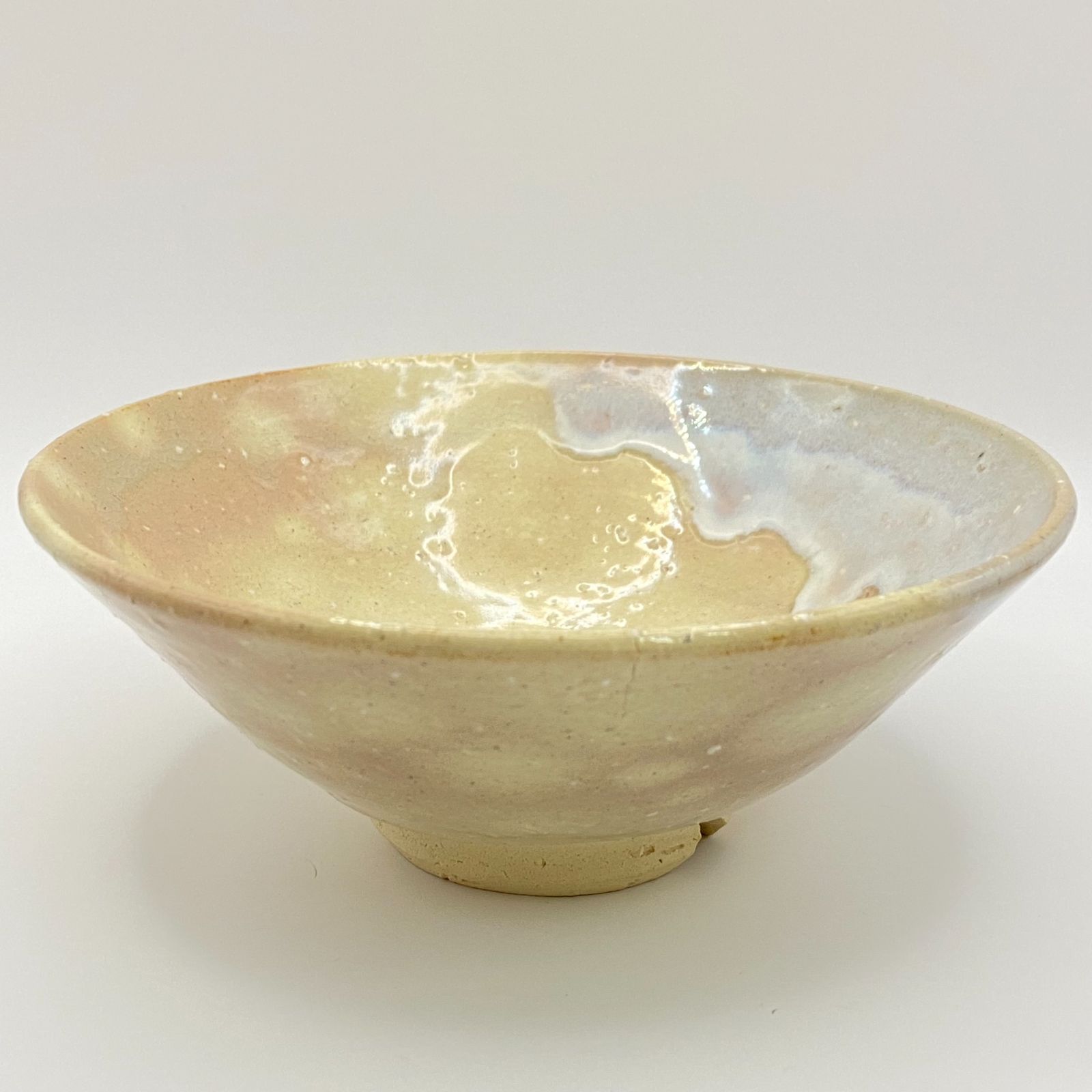 平茶碗 萩焼 玉村松月 江風庵 共箱入 茶道具 茶器 茶盌 抹茶茶碗