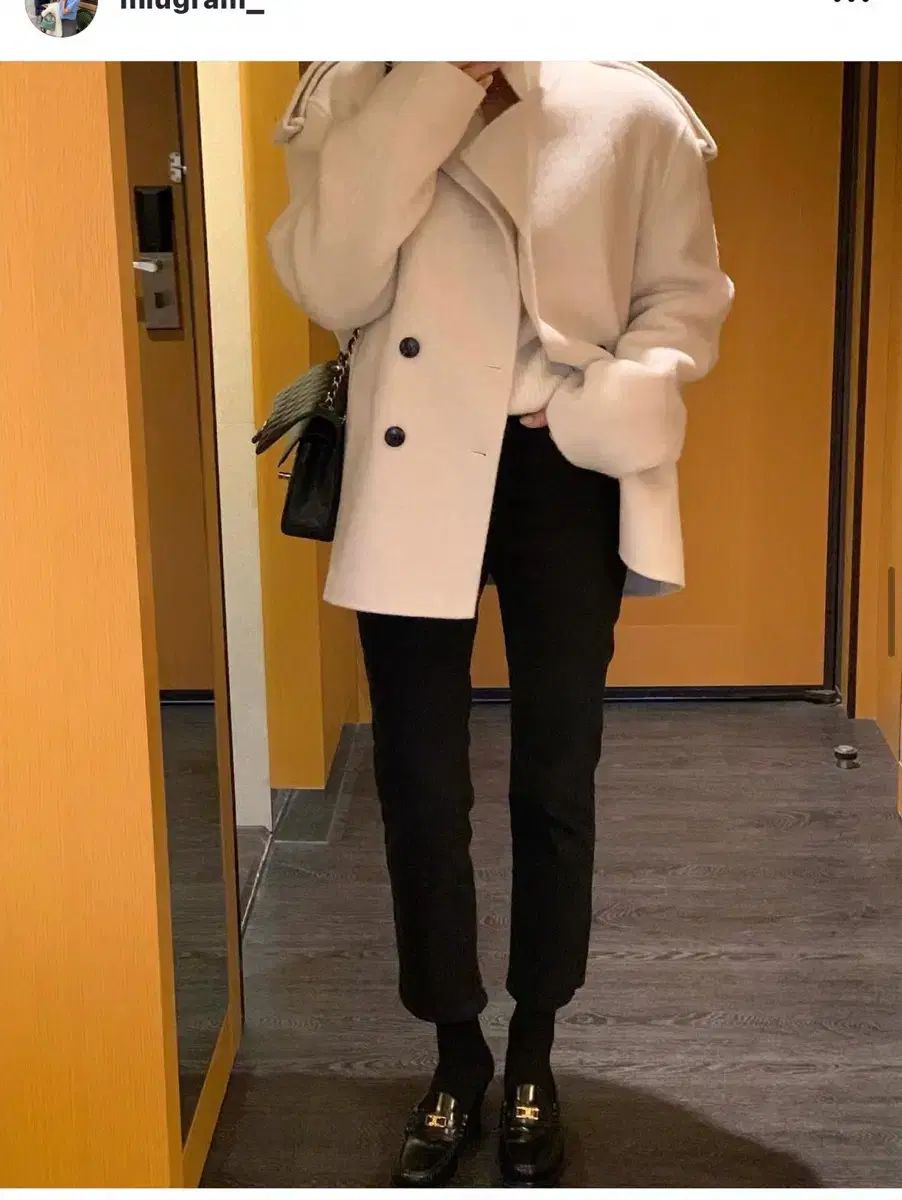 luvmiu ONE クロップド パンツ ブラック M ロングタイプ