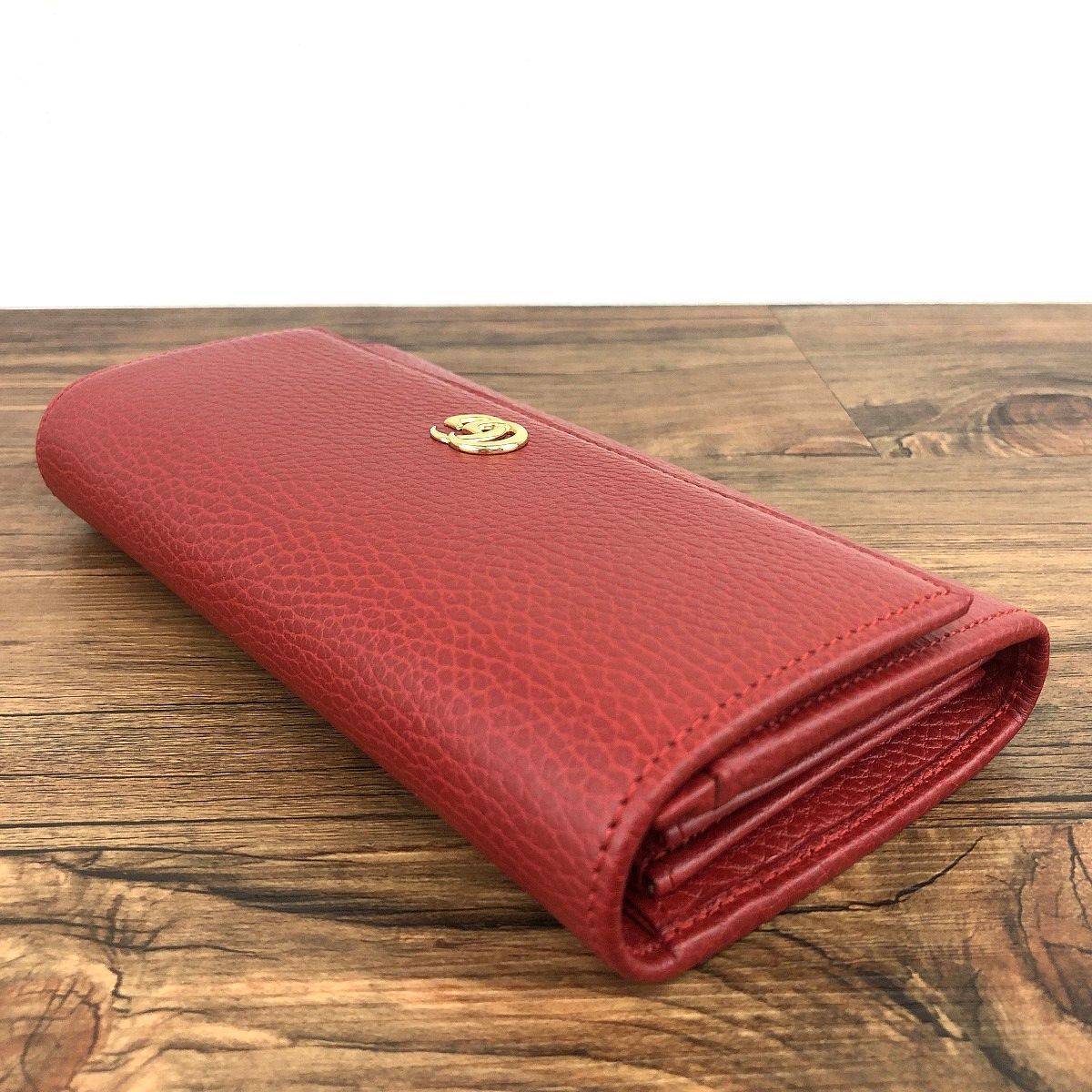 未使用品 GUCCI 長財布 456116 プチマーモント 254-