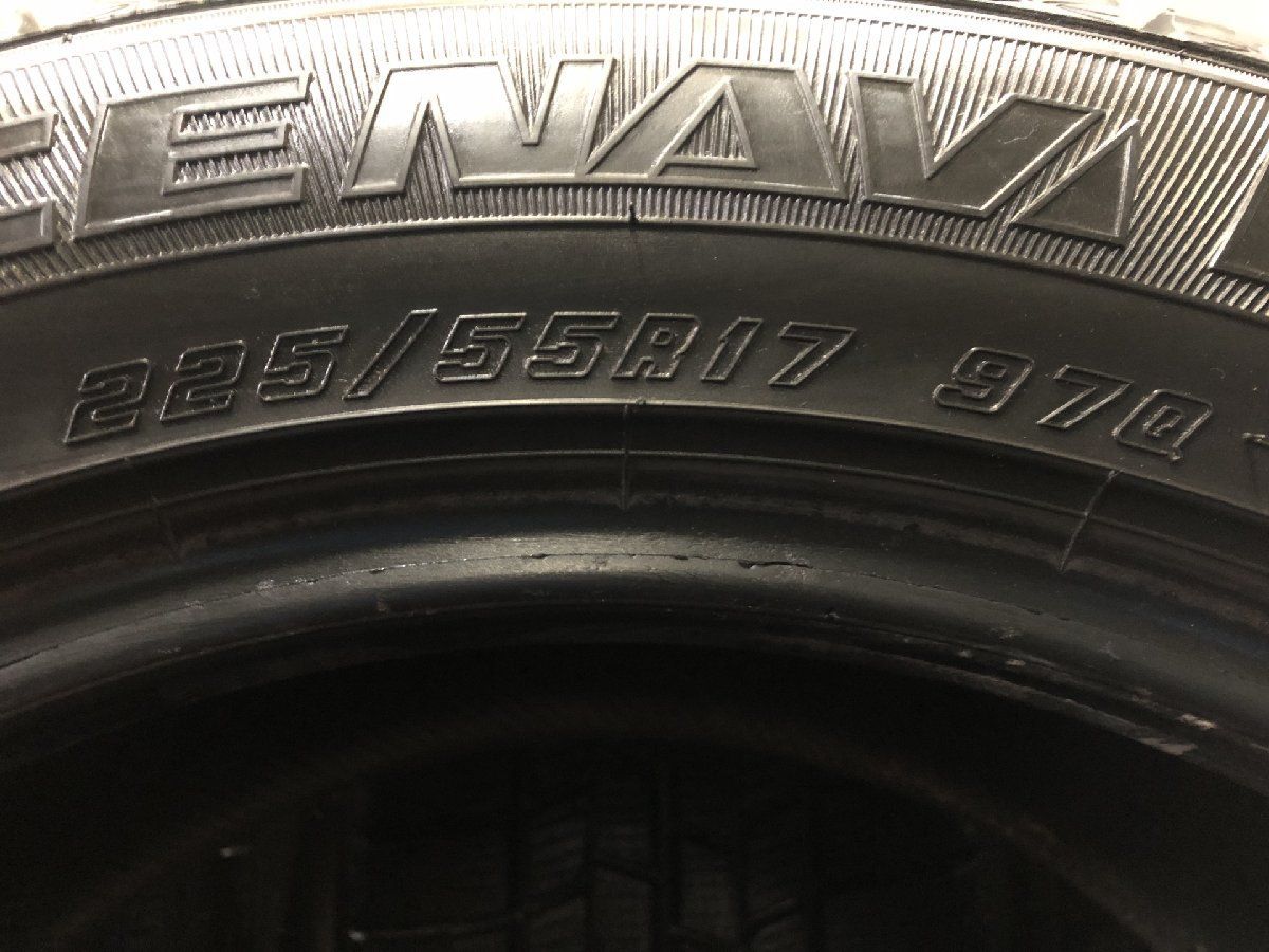 走行短め GOODYEAR ICENAVI6 225/55R17 17インチ スタッドレス 4本 19年製 フォレスター アテンザワゴン等　(KTL071)