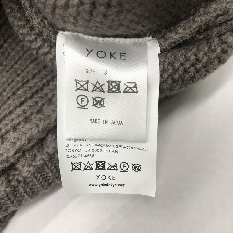 YOKE ニット CABLE CREW NECK KNIT YK21AW0288S クルーネック 日本製 