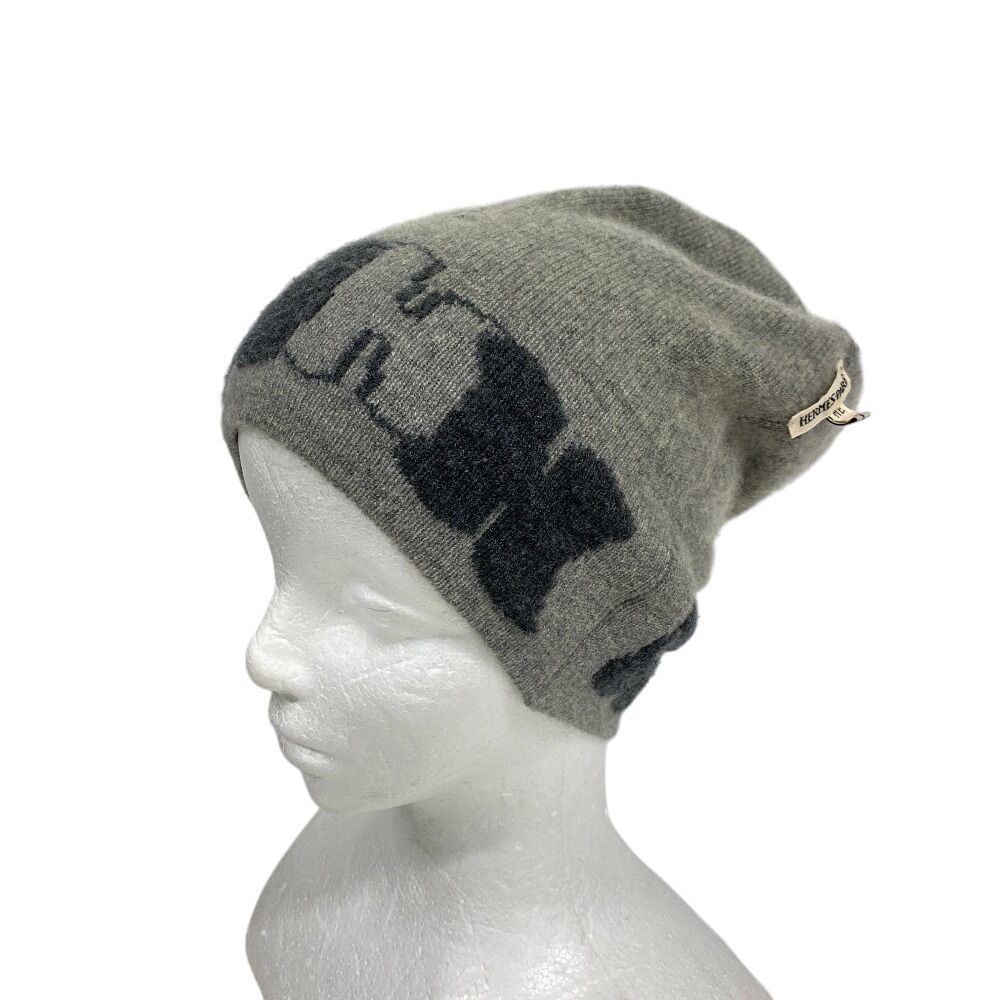 5％OFF フォロワークーポン！！】HERMES エルメス ヘルメス ニット帽
