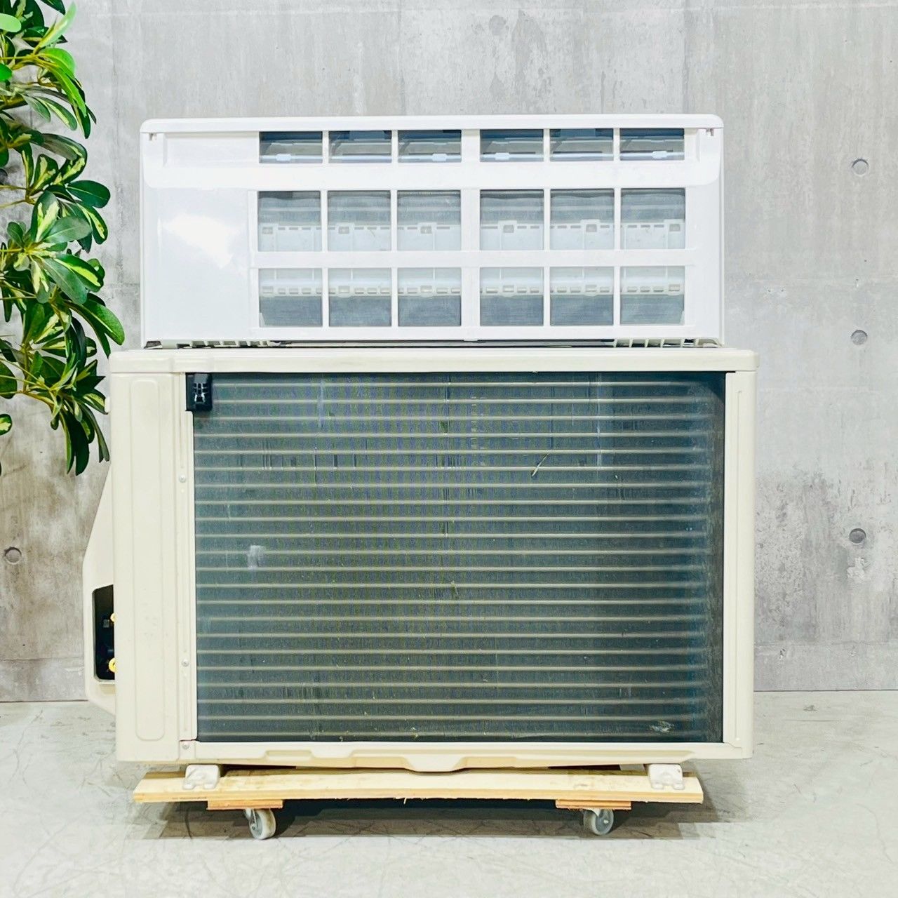 【✨大阪兵庫送料無料✨】 エアコン FUJITSU 2022年製2.2kw6畳用 取り外し済富士通 FUJITSU ルームエアコン AS-J22E-W 人感