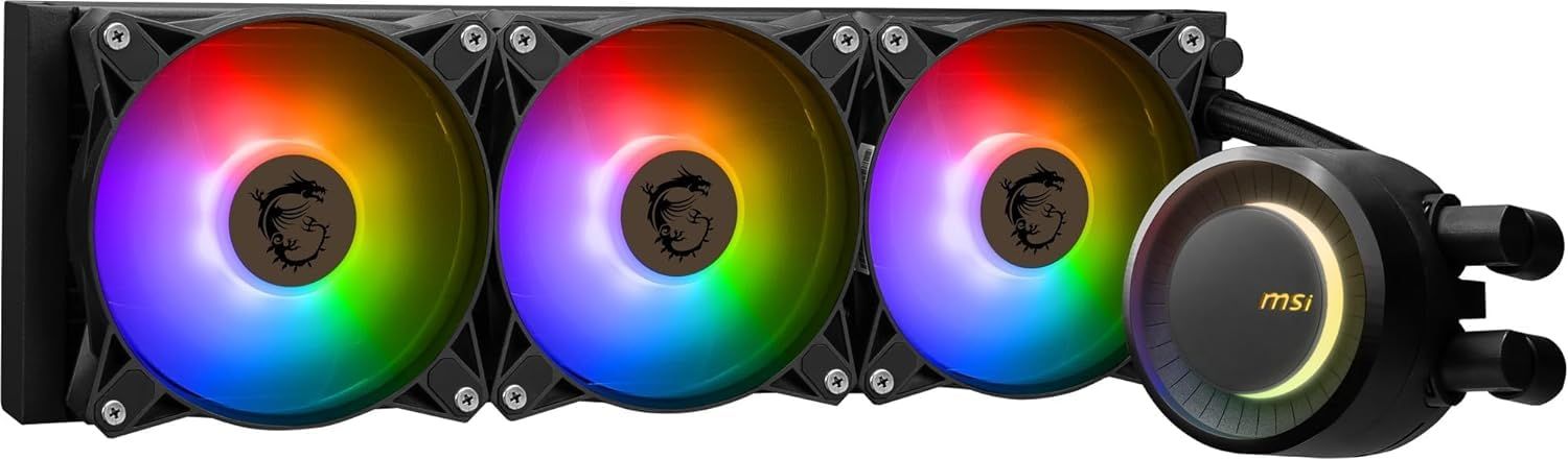 MSI 水冷クーラー MAG CORELIQUID E360 LGA1700|AM5対応 360mmラジエーター搭載270度回転ロゴ 静音FDB ARGBファン搭載 FN1964