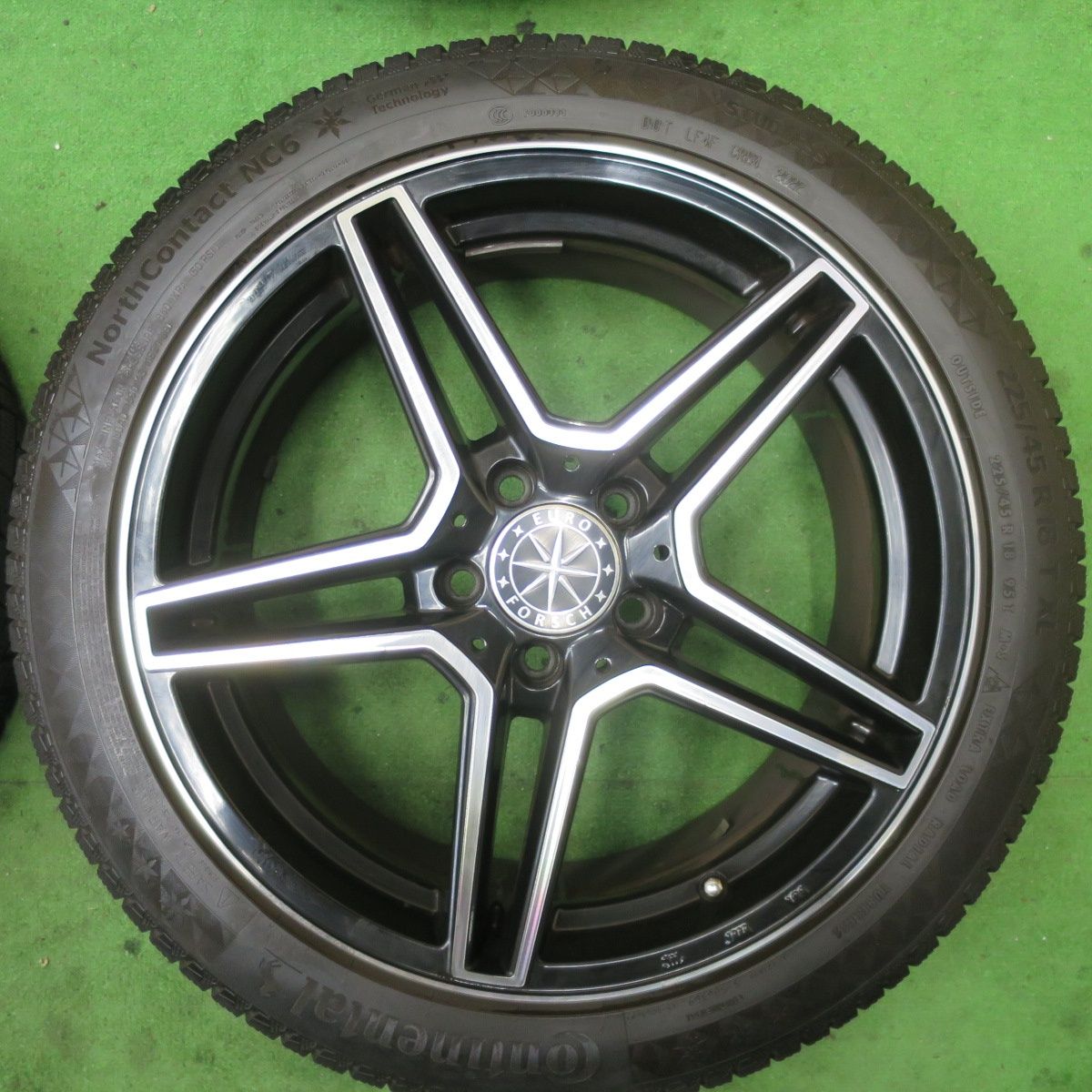 4本価格！22年☆ベンツ 等 EURO FORSCH 225/45R18 スタッドレス 