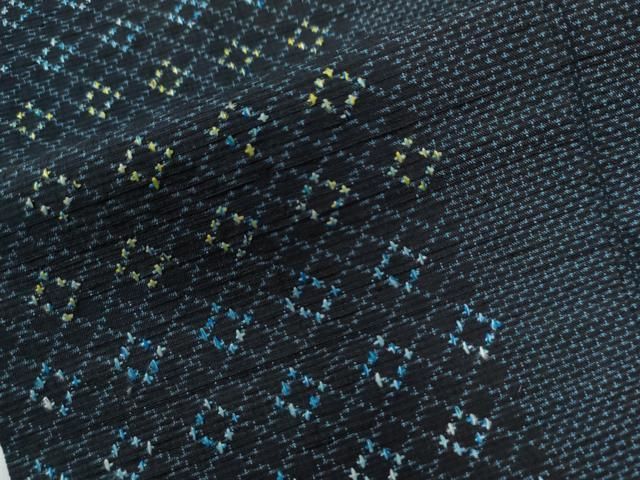 平和屋着物○訪問着 紬地 網目文 正絹 逸品 CAAW7357yc 平和屋オンライン