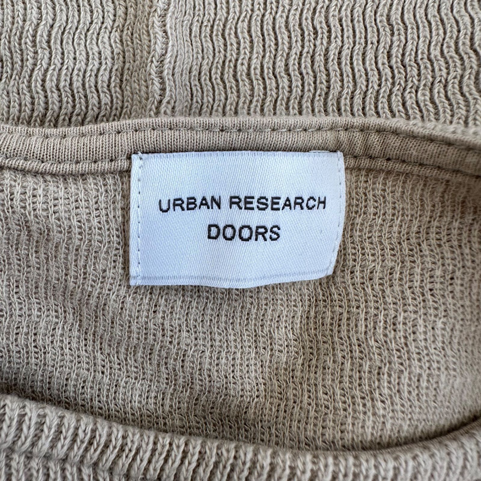 z836 【美品】URBAN RESEARCH DOORSアーバンリサーチドアーズ　ニットベストトップス　ブラウン　レディース　size one